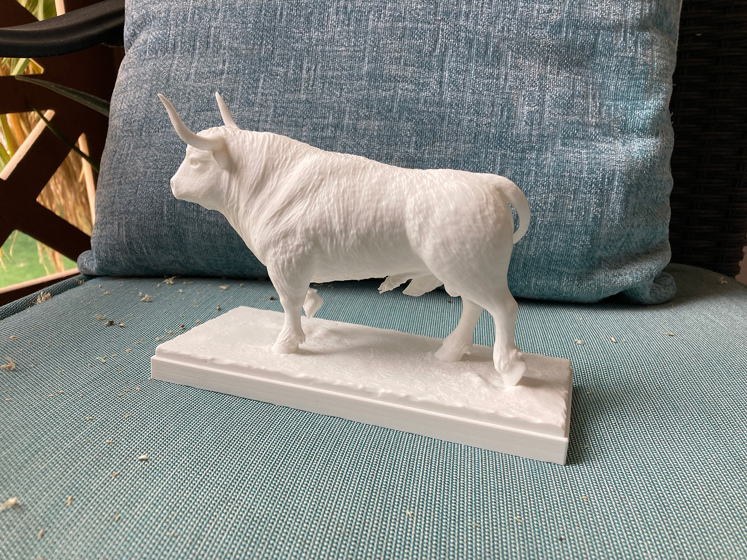 3D Printed Bull Statuette. 3D printing on demand.